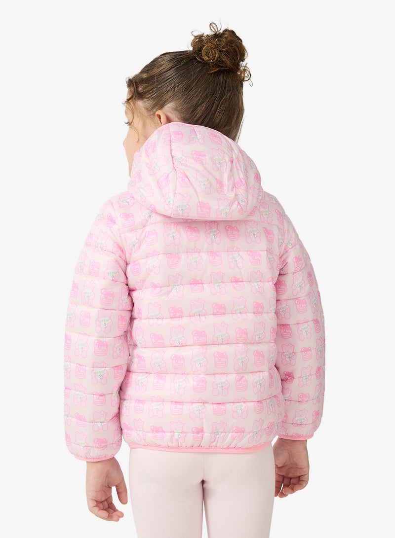 جس جاكيت مبطن بغطاء رأس للأطفال - Image 2